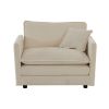 2 Seater Loveseat and Chair Set, 2 Piece Sofa & Chair Set, Loveseat and Accent Chair