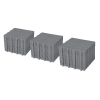 12 x 12 Inch Gray Interlocking Deck Tiles Plastic Waterproof Outdoor All Weather Anti-slip Bathroom Shower Balcony Porch Strong Weight Capacity Upto 6