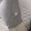SOGA 4X 180cm Silver Triangular Wedge Bed Pillow Headboard Backrest Bedside Tatami Cushion Home Decor