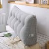 SOGA 4X 180cm Silver Triangular Wedge Bed Pillow Headboard Backrest Bedside Tatami Cushion Home Decor