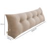 SOGA 4X 150cm Beige Triangular Wedge Bed Pillow Headboard Backrest Bedside Tatami Cushion Home Decor