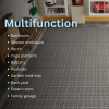 12 x 12 Inch Gray Interlocking Deck Tiles Plastic Waterproof Outdoor All Weather Anti-slip Bathroom Shower Balcony Porch Strong Weight Capacity Upto 6