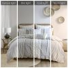 Cotton Printed Duvet Cover Set with Chenille