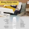 Ergonomic Queen Size Adjustable Bed, Zero Gravity Base for Stress Management w/Head and Foot Incline, Wireless Remote Control, Massage
