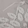3 Piece Tufted Cotton Chenille Floral Duvet Cover Set