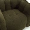 Soft Bean Bag Chair with High Resilient Foam(Chips)for living room and bedroom,Comfortable Square Lazy Sofa with Footstool, Cover for Adults to Gaming