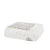 4 Piece Embroidered Cotton Reversible Duvet Cover Set