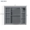 35'' x 28'' Wall Mounted Bathroom Storage Cabinet, Medicine Cabinet, Modern Bathroom Wall Cabinet with Mirror