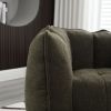 Soft Bean Bag Chair with High Resilient Foam(Chips)for living room and bedroom,Comfortable Square Lazy Sofa with Footstool, Cover for Adults to Gaming
